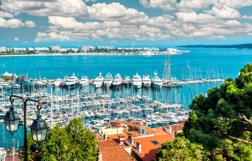 Cannes makes a beautiful setting for a superyacht show