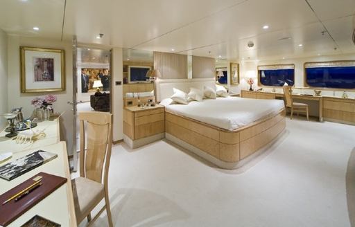 expedition yacht TITAN's master suite