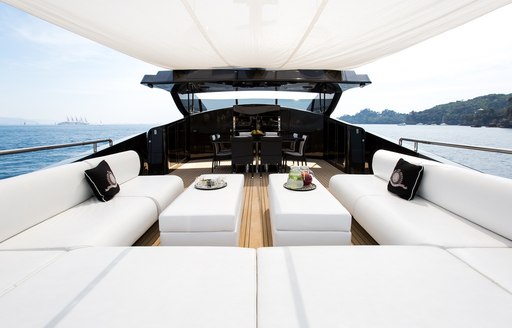 The sundeck of motor yacht ABILITY