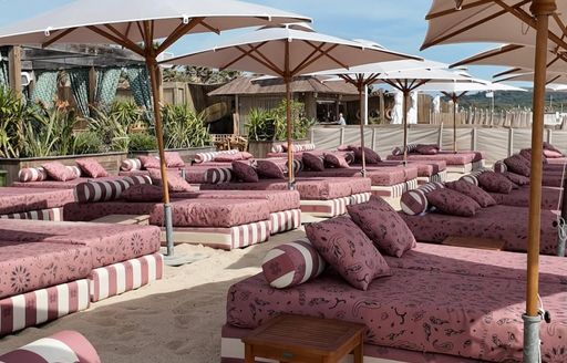St Tropez - Cybele Ramatuelle beach loungers