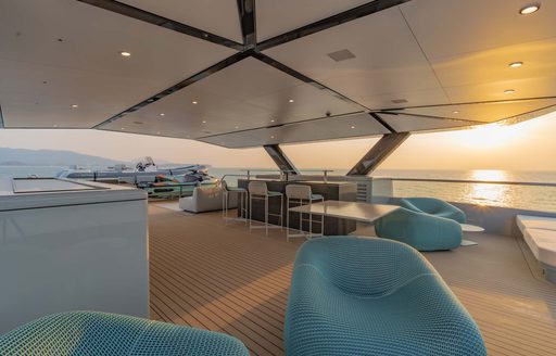 Exteriors onboard charter yacht SPACE CAT