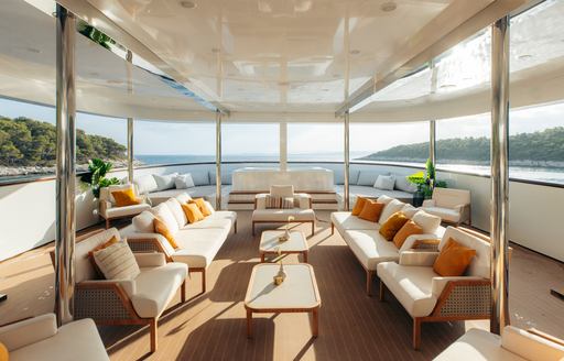 Exteriors onboard charter yacht AGAPE ROSE