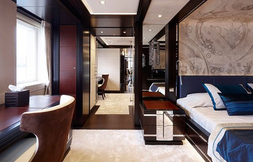 Lady Li superyacht master cabin detail