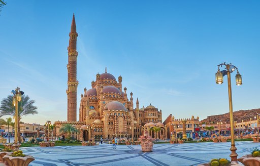 Mosque in square in Egypt