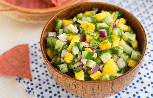 mango salad at the Antigua and Barbuda Mango Festival