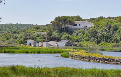 Parc Natural de s'Albufera des Grau Menorca water, houses