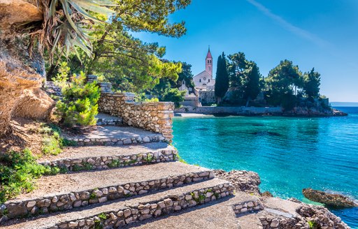 Croatia island with houses