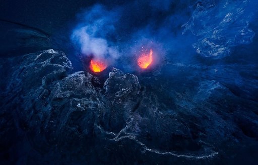 Vanuatu - Mount Yasur aerial view
