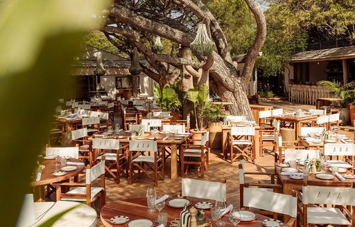 Nikki Beach St Tropez dining area