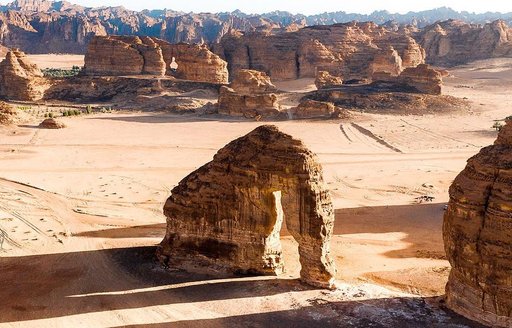 Saudi Arabia - Elephant Rock aerial view