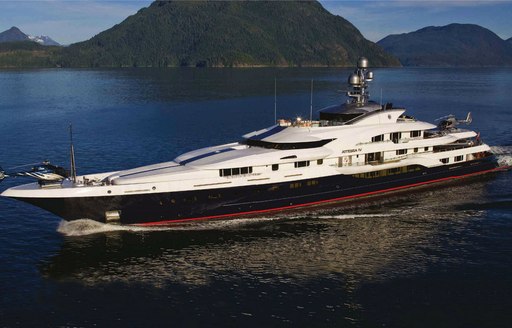 Superyacht ATTESSA IV at sea