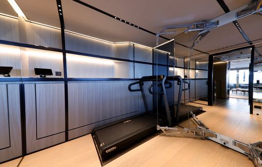 Charter yacht BEL1 gym and equipment
