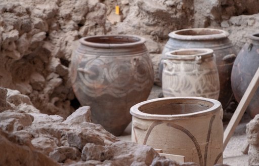 Akrotiri ruins in Greece