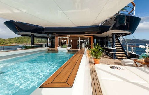 Motor yacht SOLANDGE design features an incredible selection of facilities