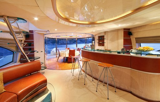 Stylish salon bar on board SKAZKA