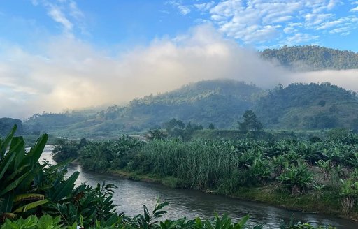 Ranomafana National Park Madagascar river, mountain