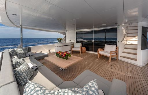 Exteriors onboard charter yacht TC