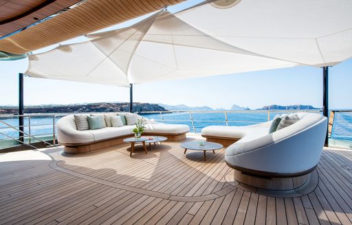 Charter yacht KENSHO exterior seating