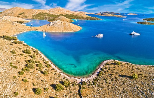 Kornati archipelago in Istria region in Croatia