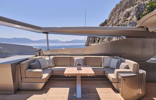Charter yacht ONCE MORE exterior seating