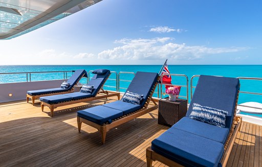 Charter yacht AMORE sun loungers