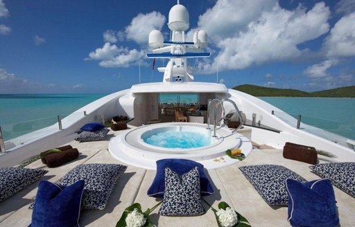 On-deck Jacuzzi