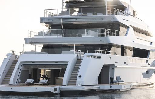 Charter yacht ROSE D'OR aft view