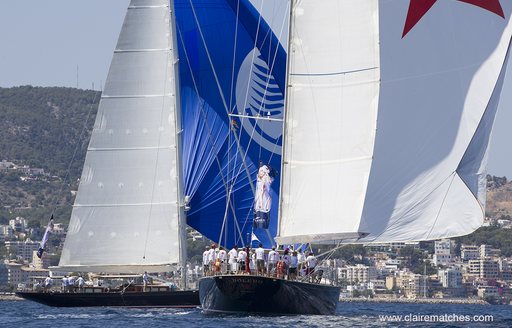 sailing yacht Bolero competes at the Palma Superyacht Cup, Mallorca