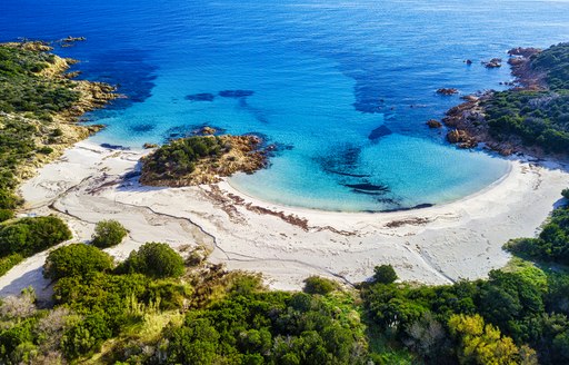 Deserted bay in the Mediterranean