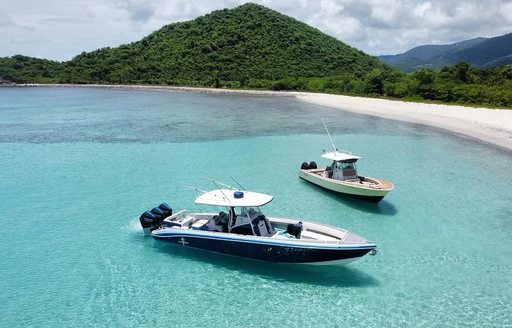Smuggler's Cove Tortola beach, boats