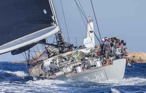 charter yacht WINDFALL competes in Les Voiles de Saint Barth