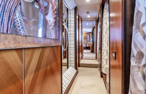 Charter yacht SHEERGOLD corridor
