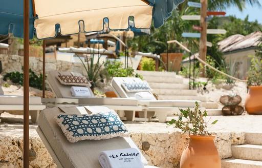 La Guerite outdoor lounge area