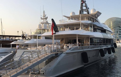 superyacht MOGAMBO makes an appearance at the Abu Dhabi Grand Prix 2016