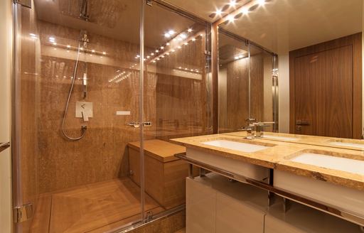 Charter yacht SEATALY ensuite with dual sinks