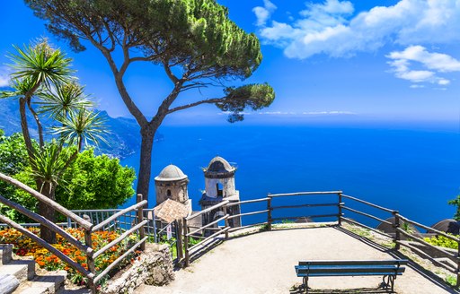 Views from Medieval town of Ravello on the Amalfi Coast