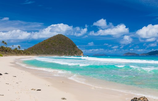 Sandy beach on Tortola