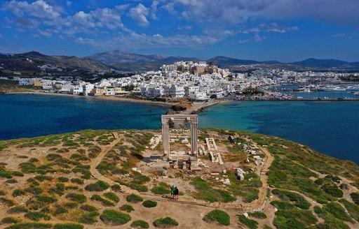 Aerial image of Naxos portara