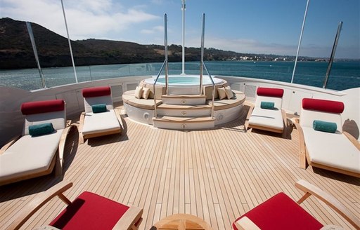 The exterior of superyacht KATYA