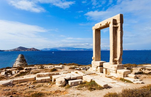 the portara of naxos in greece