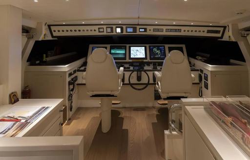 Charter yacht ONCE MORE helm