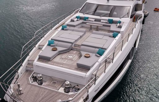 Charter yacht ALEGRIA bow profile