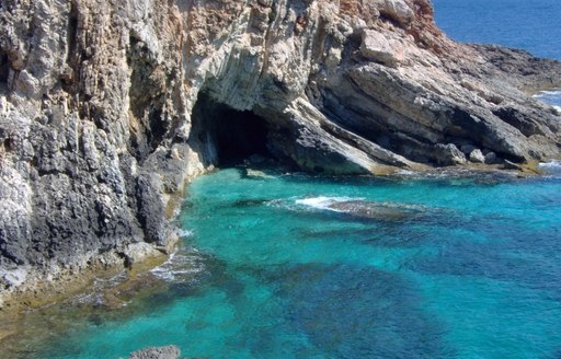 An enchanting hidden cove on the coast of the British Virgin Islands