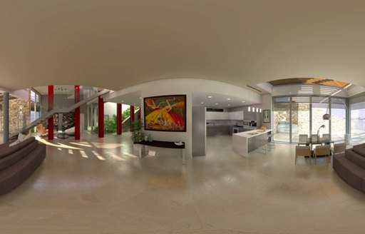 A rendering of a residential space at Porto Maho