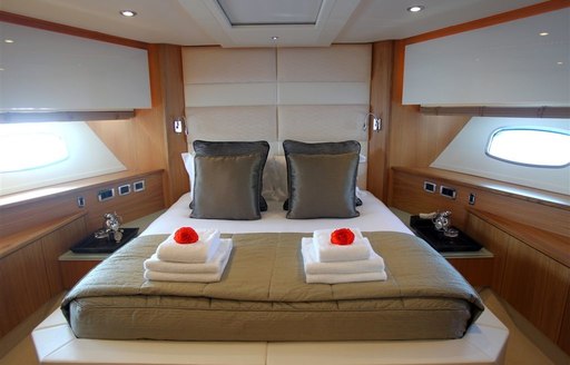 main salon on board luxury yacht FIRECRACKER