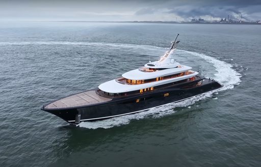 Superyacht BREAKTHROUGH at sea