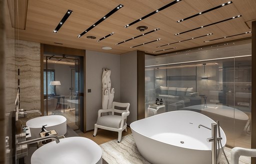 spa facilities on superyacht la datcha