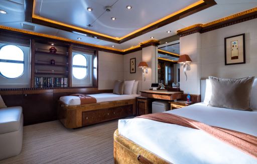 Charter yacht LUDZIE twin cabin overview