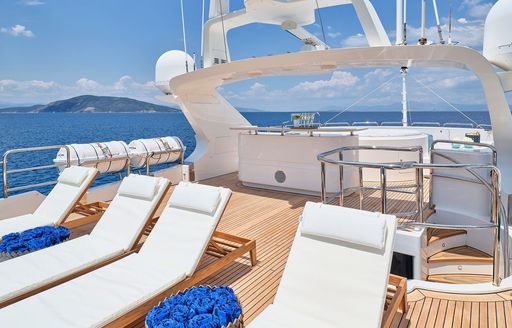 Charter yacht RIVA I sun loungers