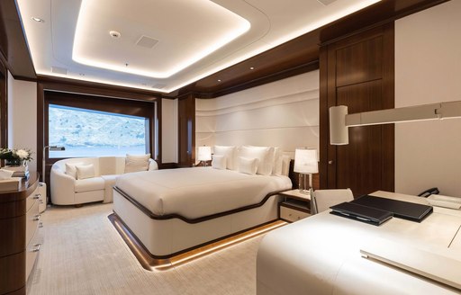 guest accommodation on superyacht faith 